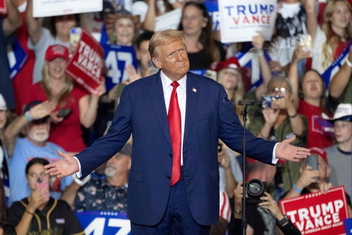 Former US President and Republican presidential candidate Donald Trump speaks during a campaign rally in Pennsylvania on August 17, 2024. Photo: AFP
