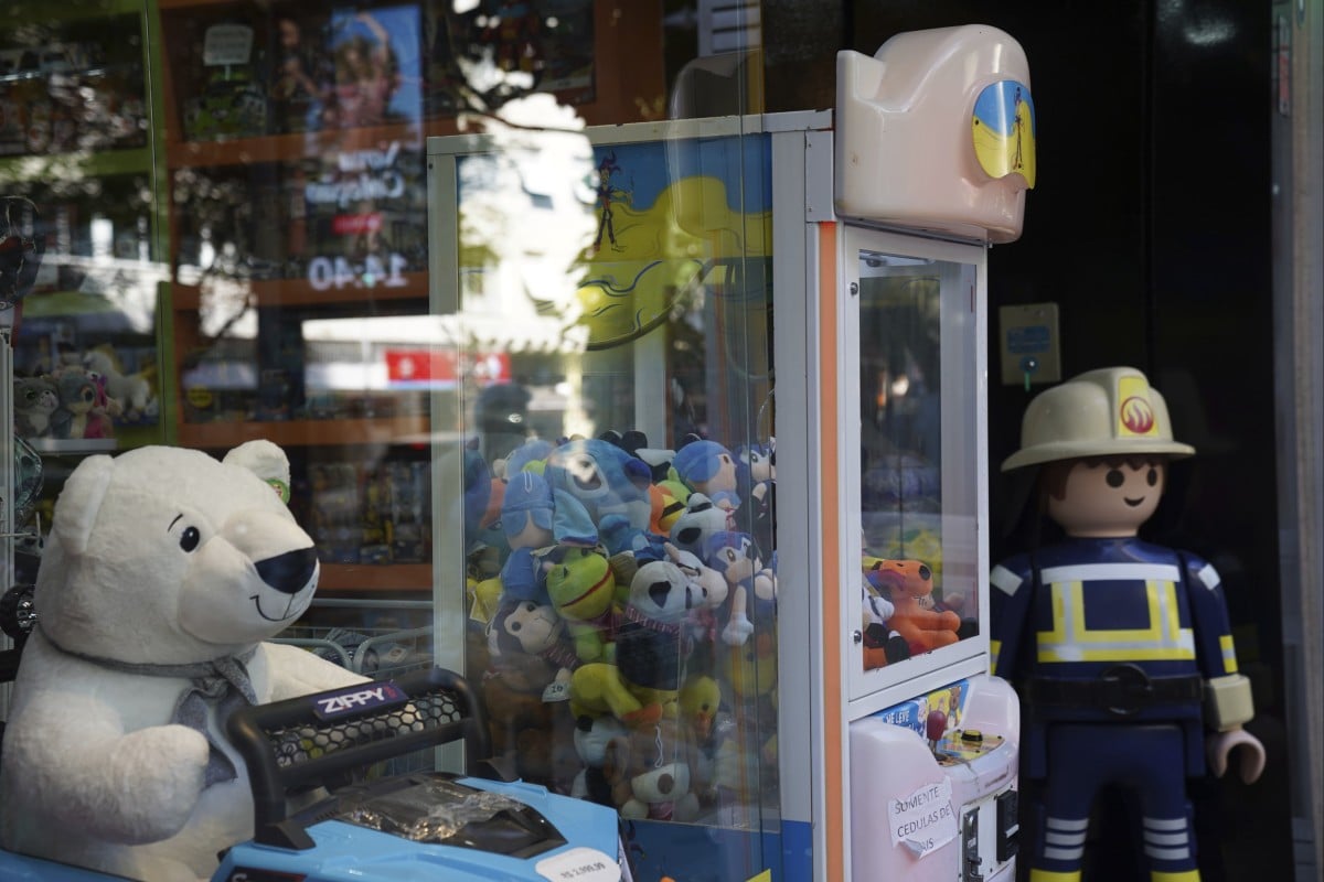 The Rio police press office said they were carrying out search warrants targeting claw machines because they are considered games of chance and therefore illegal. Photo: AP