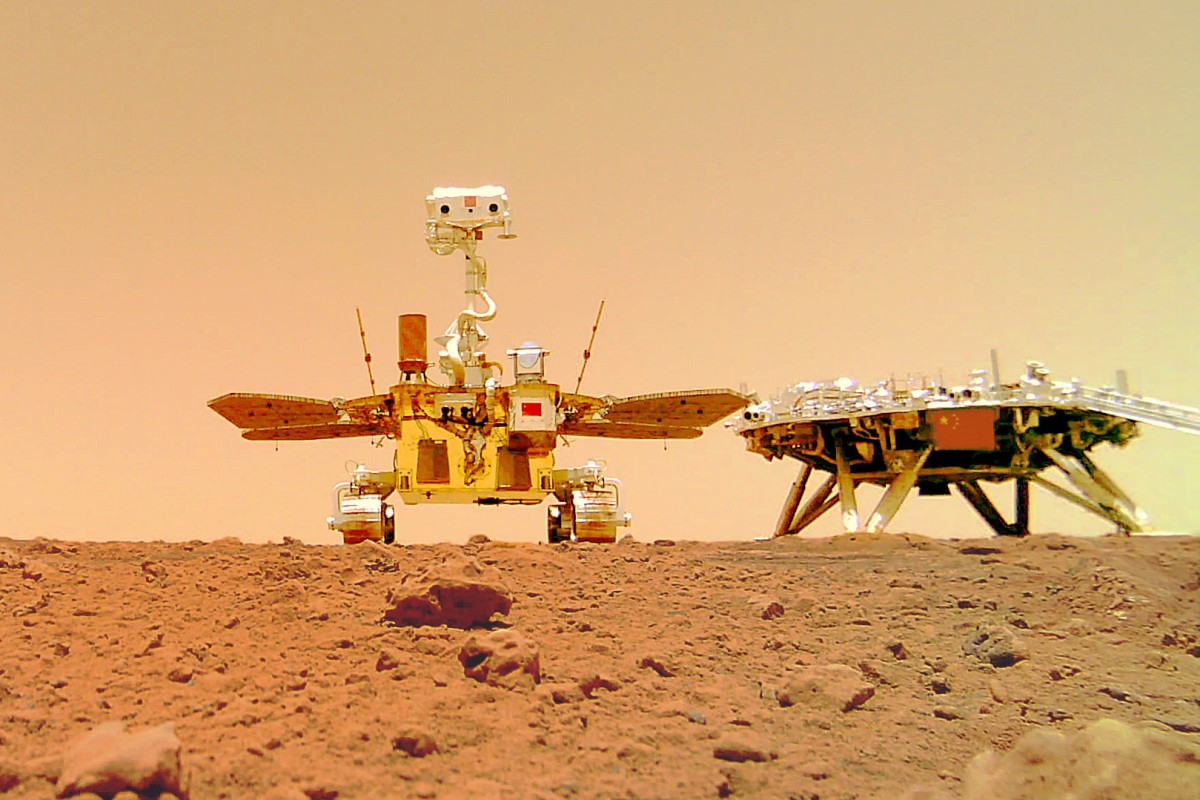 The Hong Kong Polytechnic University developed a Mars camera to capture images of the Red Planet’s surroundings and monitor the status of the Zhurong Mars rover.
Photo: China National Space Administration