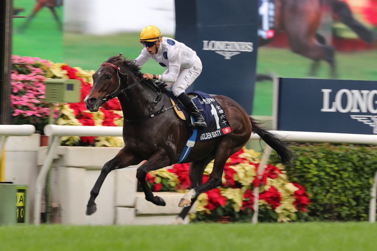 Golden Sixty wins December’s Hong Kong Mile. Photo: Kenneth Chan