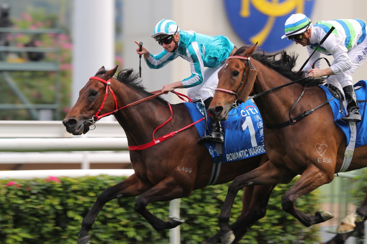 Romantic Warrior wins the Group One Gold Cup (2,000m) in February. Photos: Kenneth Chan