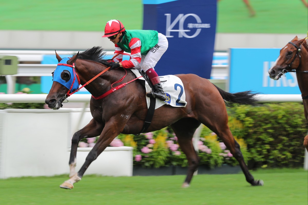 Chiu Chow Spirit takes out a Class Two handicap on the opening day of the season. Photo: Kenneth Chan