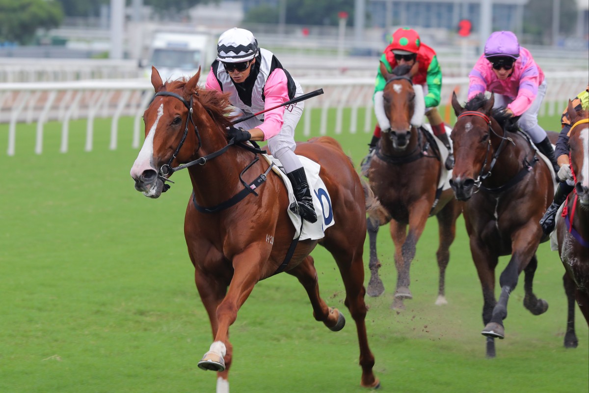 Alexis Badel guides Beauty Waves to victory in the National Day Cup. Photos: Kenneth Chan