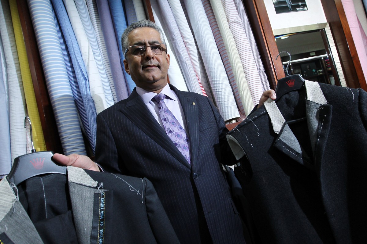 Raja Daswani runs Raja Fashions in Tsim Sha Tsui.
The tailor shop was started by his grandfather in 1957.
Photo: May Tse