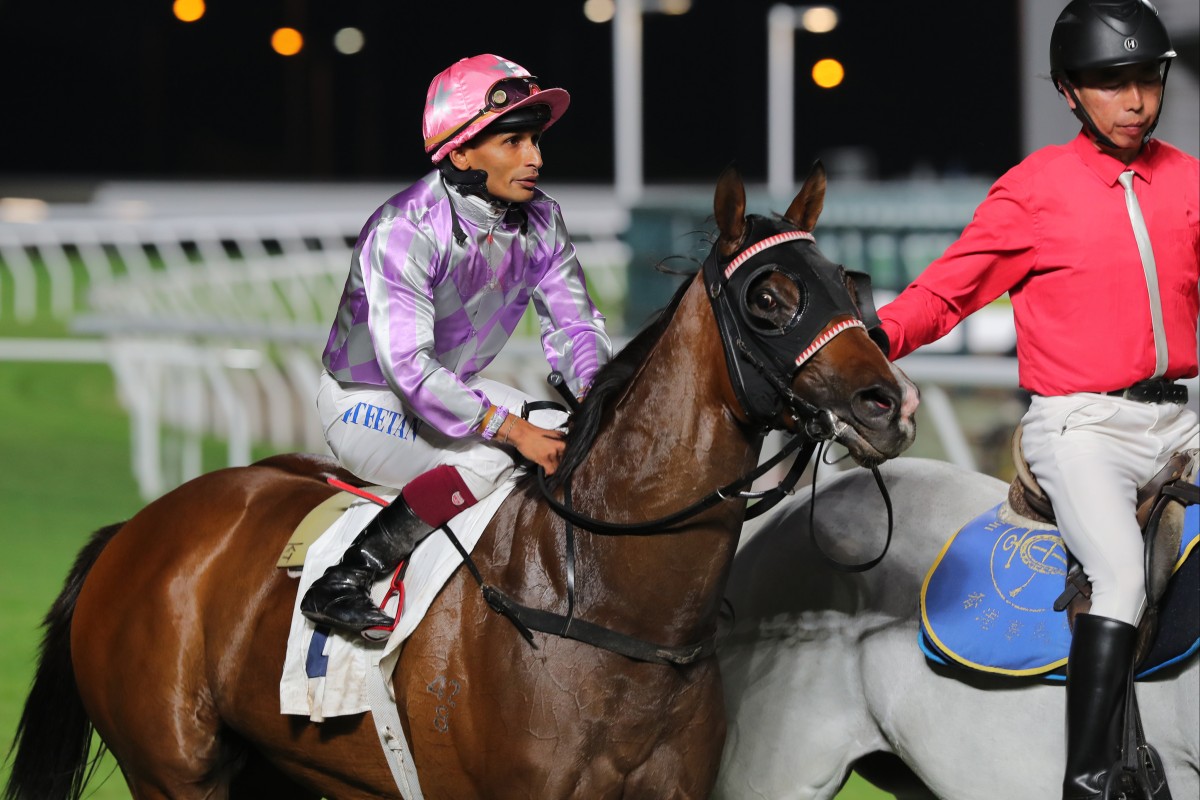 Karis Teetan and Adefill reunite at Sha Tin on Sunday. Photos: Kenneth Chan
