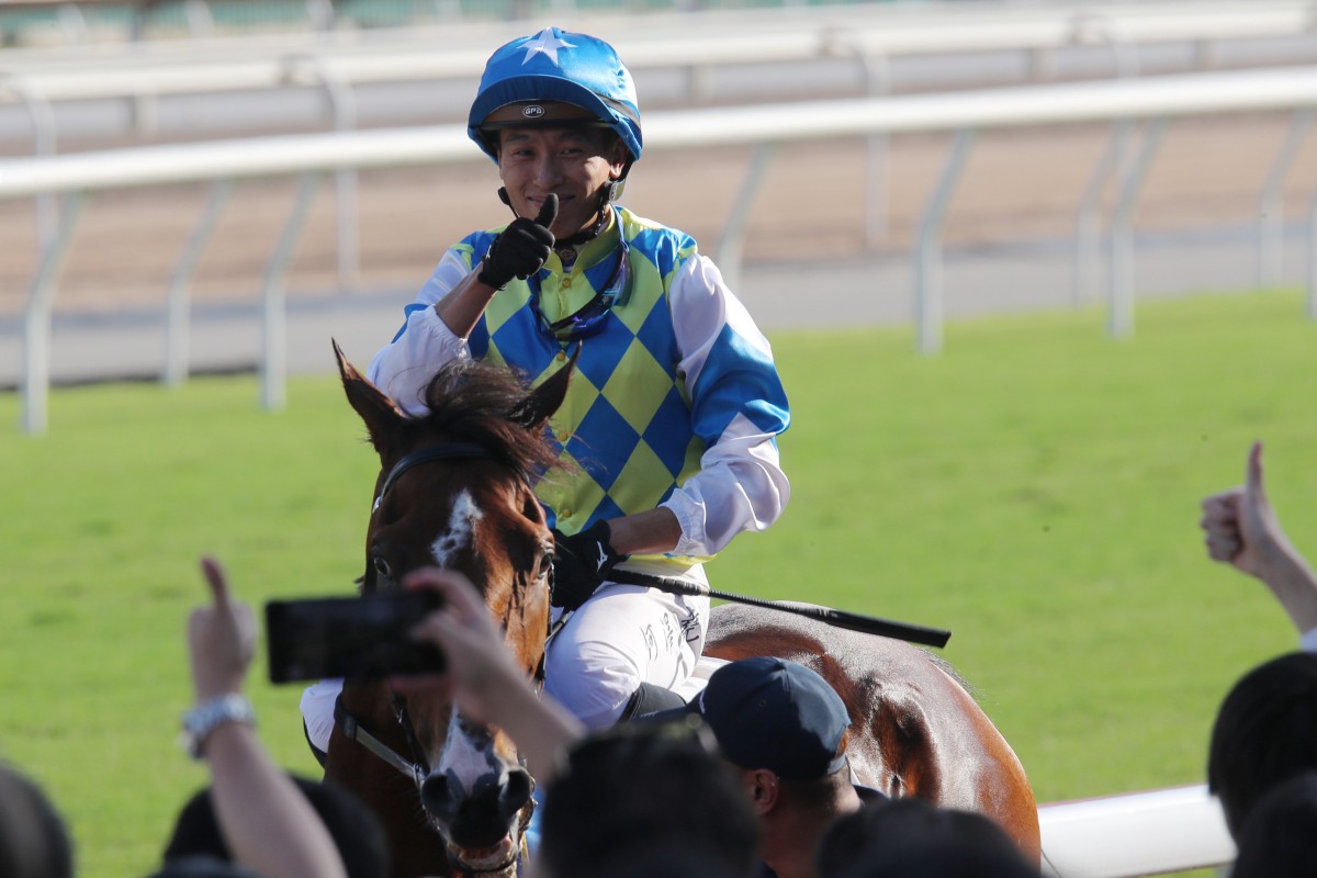 Vincent Ho is all smiles after Galaxy Patch’s convincing Sunday showing. Photos: Kenneth Chan