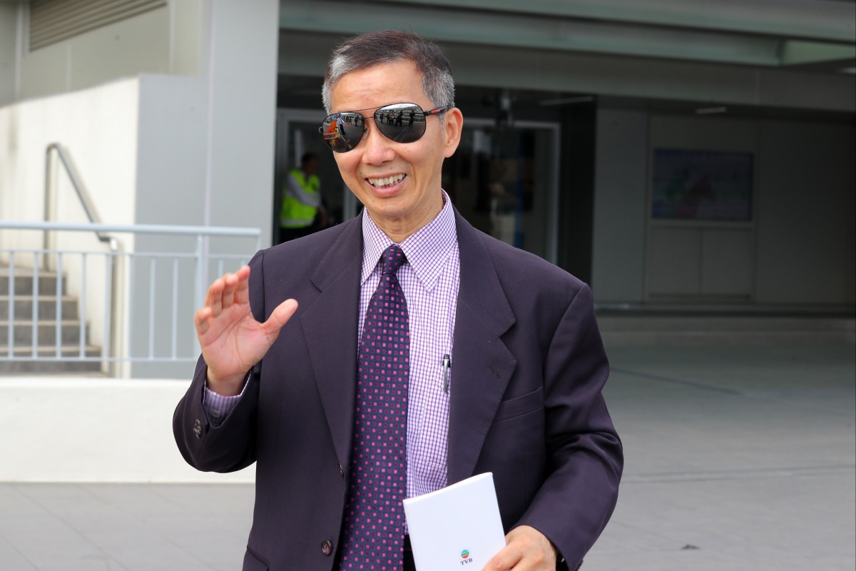 Trainer Benno Yung celebrates a Sha Tin winner in February. Photo: Kenneth Chan