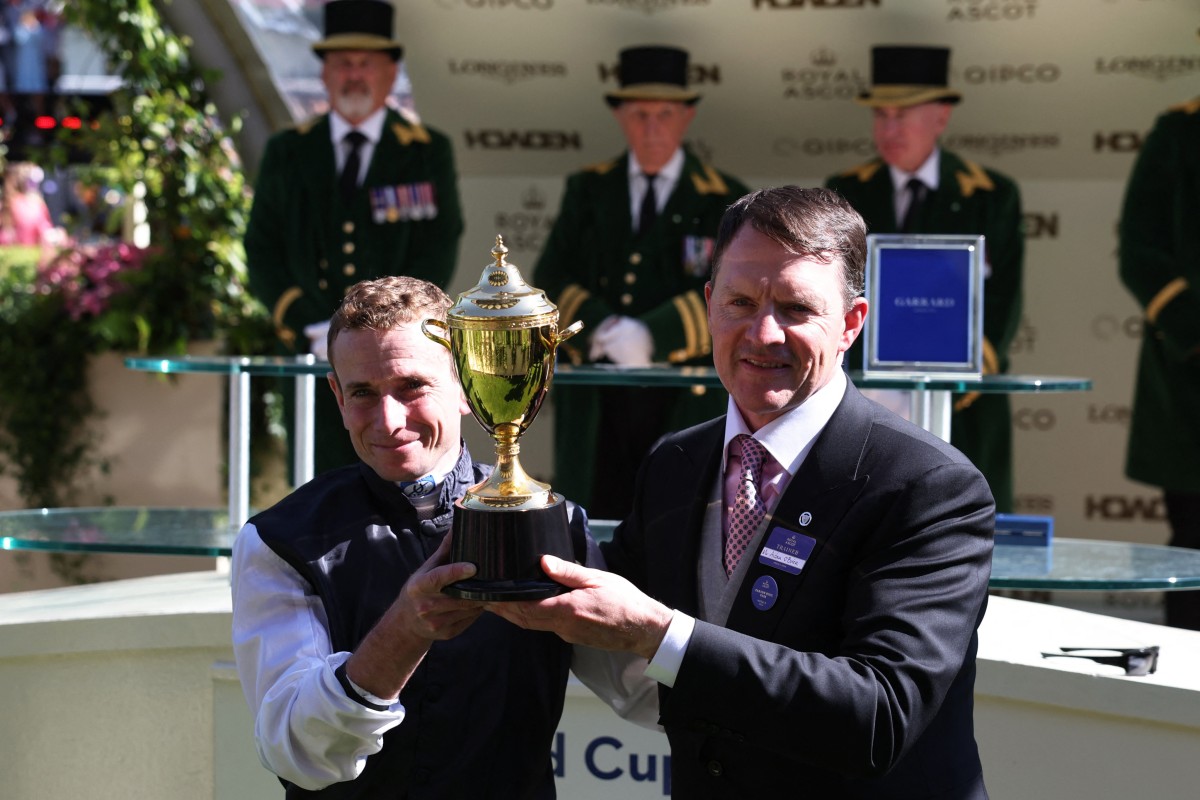 Ryan Moore (left) and trainer Aidan O’Brien will team up again in the Breeders’ Cup Classic this weekend. Reuters