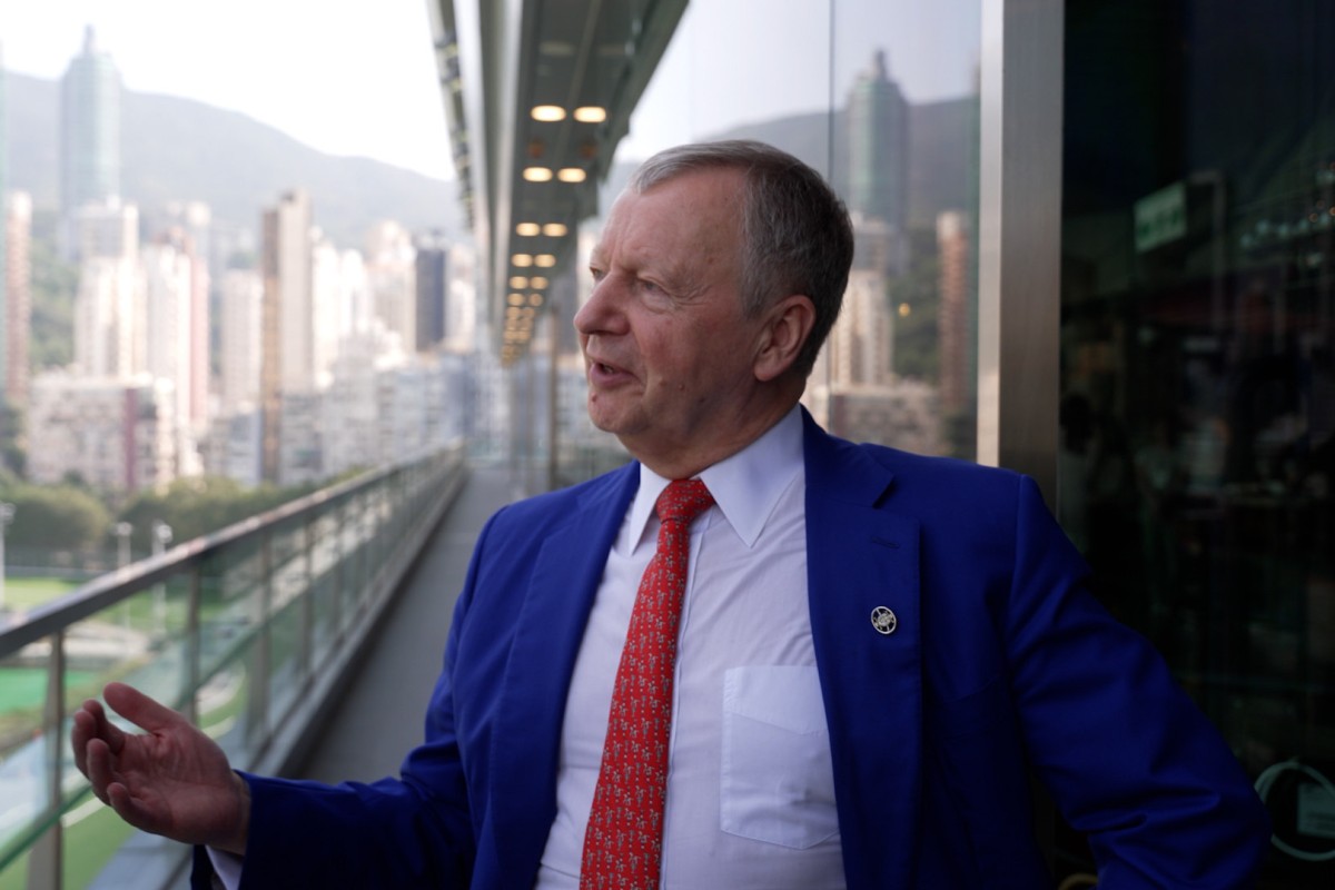 Jockey Club CEO Winfried Engelbrecht-Bresges discussed his thoughts on the future of racing across the border with the Post. Photo: SCMP Video