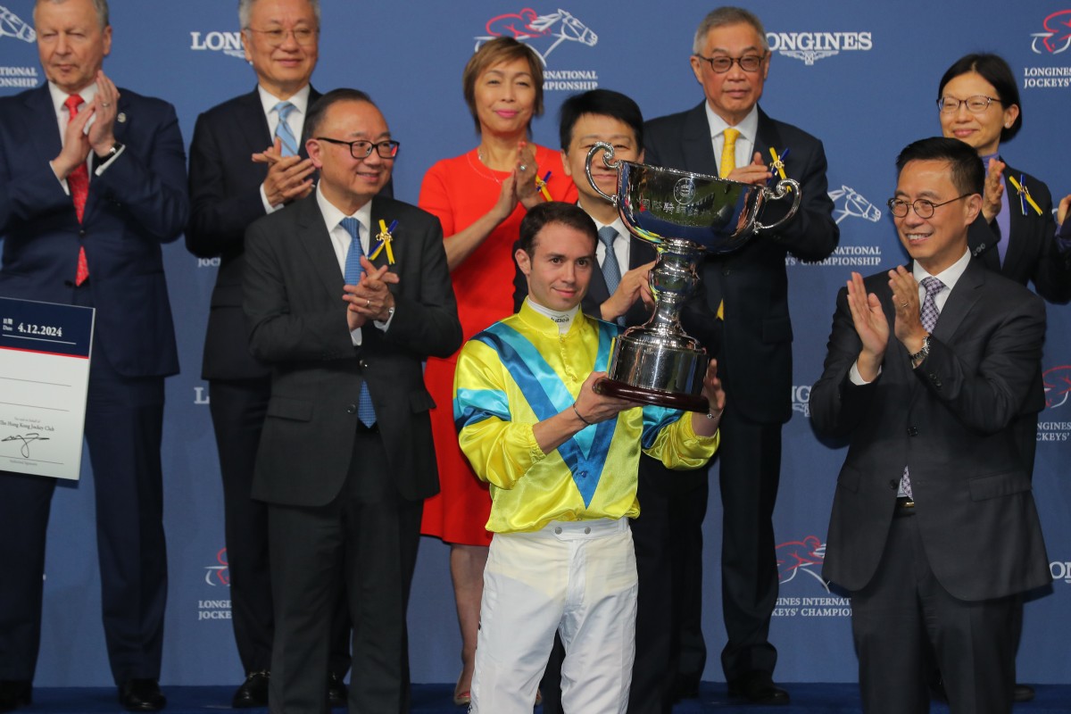 Mickael Barzalona won the International Jockeys’ Championship for 2024. Photos: Kenneth Chan