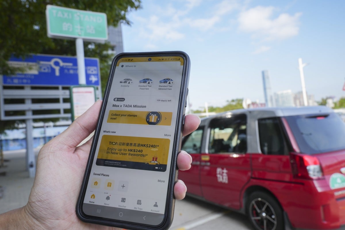 Singaporean ride-hailing service Tada recently entered the market in Hong Kong, offering zero commission for its drivers. Photo: May Tse