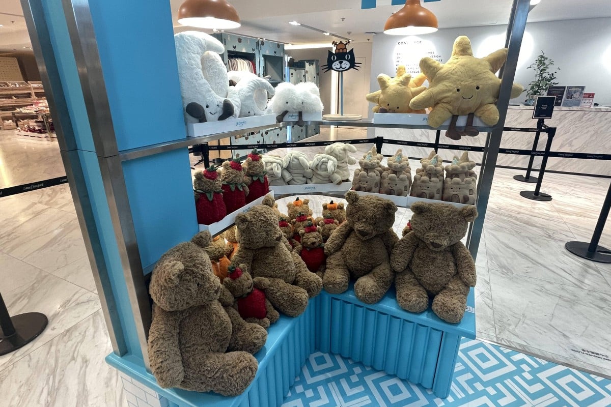 A Jellycat pop-up store in Lane Crawford, Causeway Bay. Photo: Austin Zhang