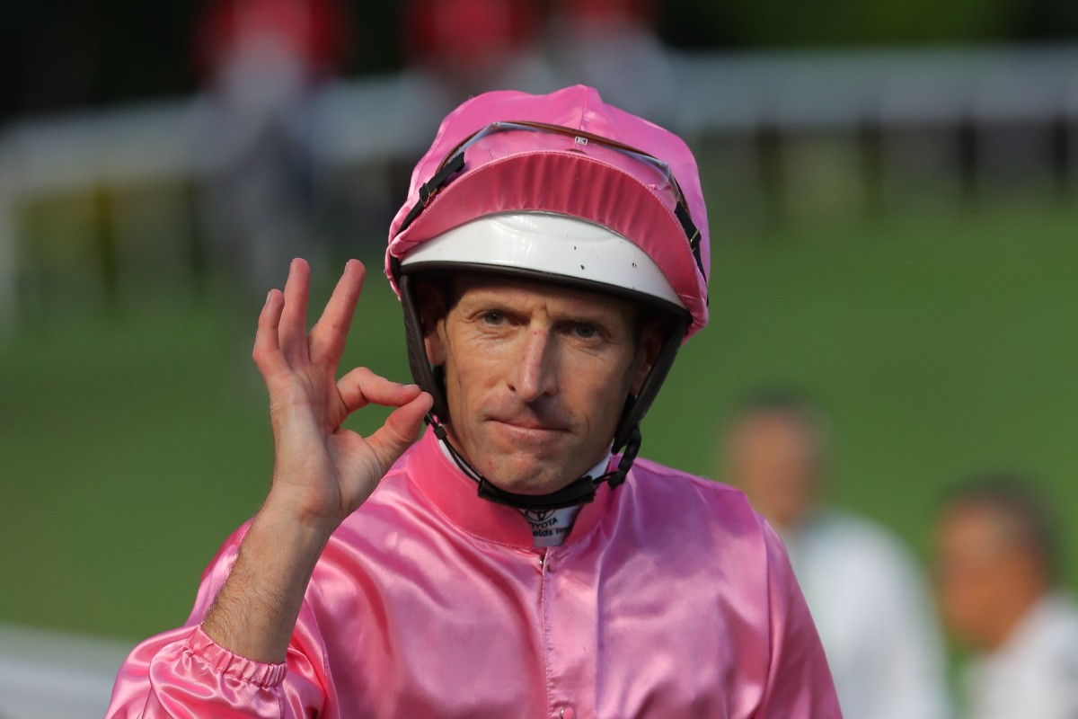 Hugh Bowman delivers the Kwok family a win with Beauty Fit in July. Photos: Kenneth Chan