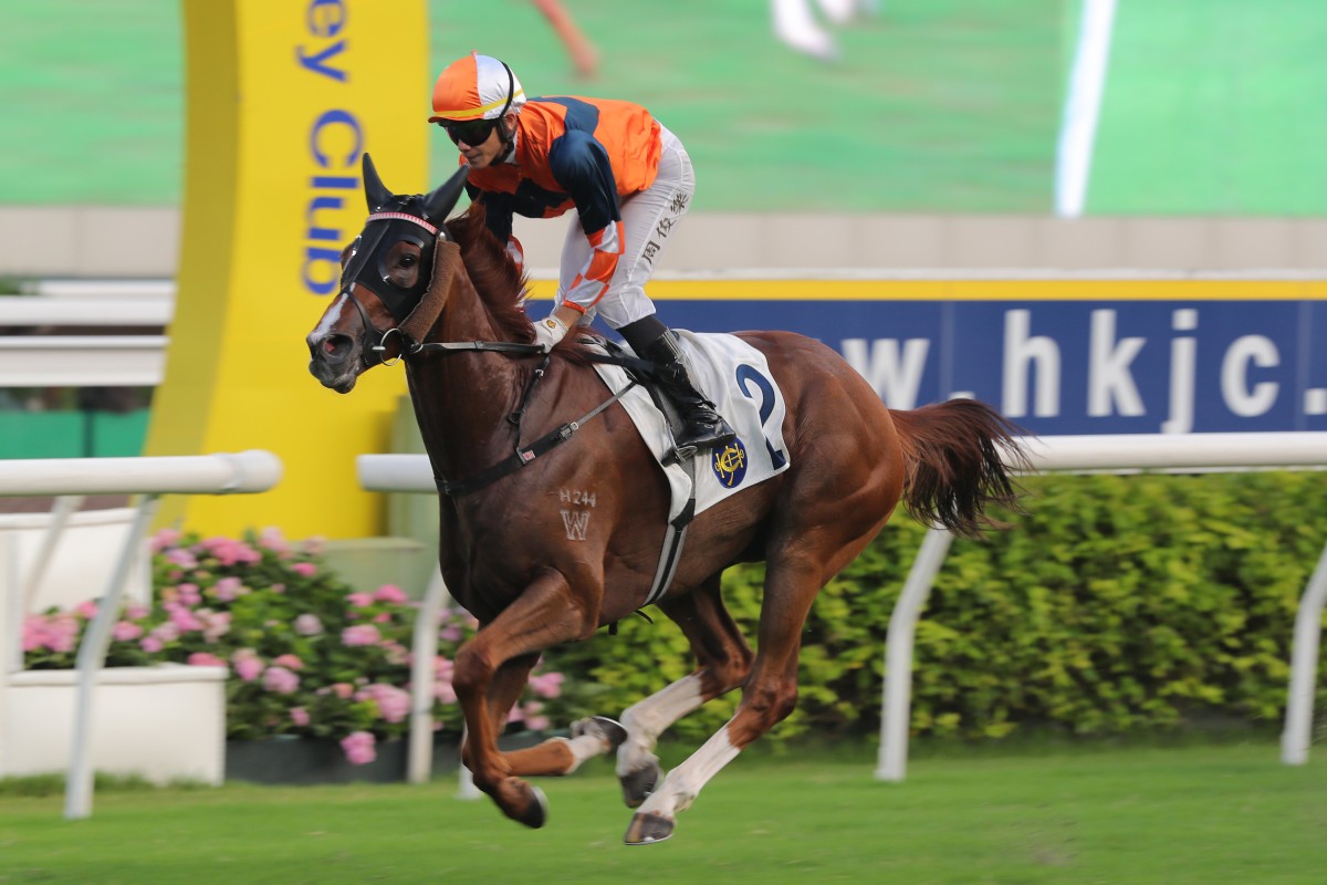 Sunlight Power bolts up at Sha Tin in September. Photos: Kenneth Chan