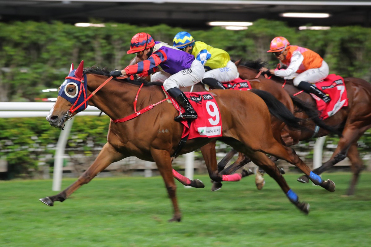 Alexis Badel guides Happy Together to victory in last year’s January Cup. Photos: Kenneth Chan