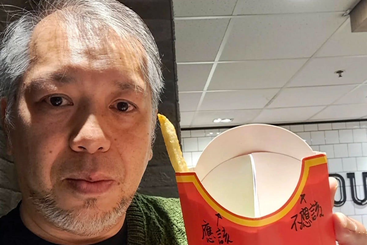 Luke Ching Chin-wai, a Hong Kong artist known for advocating for labour rights, was sacked by the fast food chain McDonald’s after writing an open letter to the CEO calling for mealtime pay for employees. Photo: Instagram/ @lukechinghk