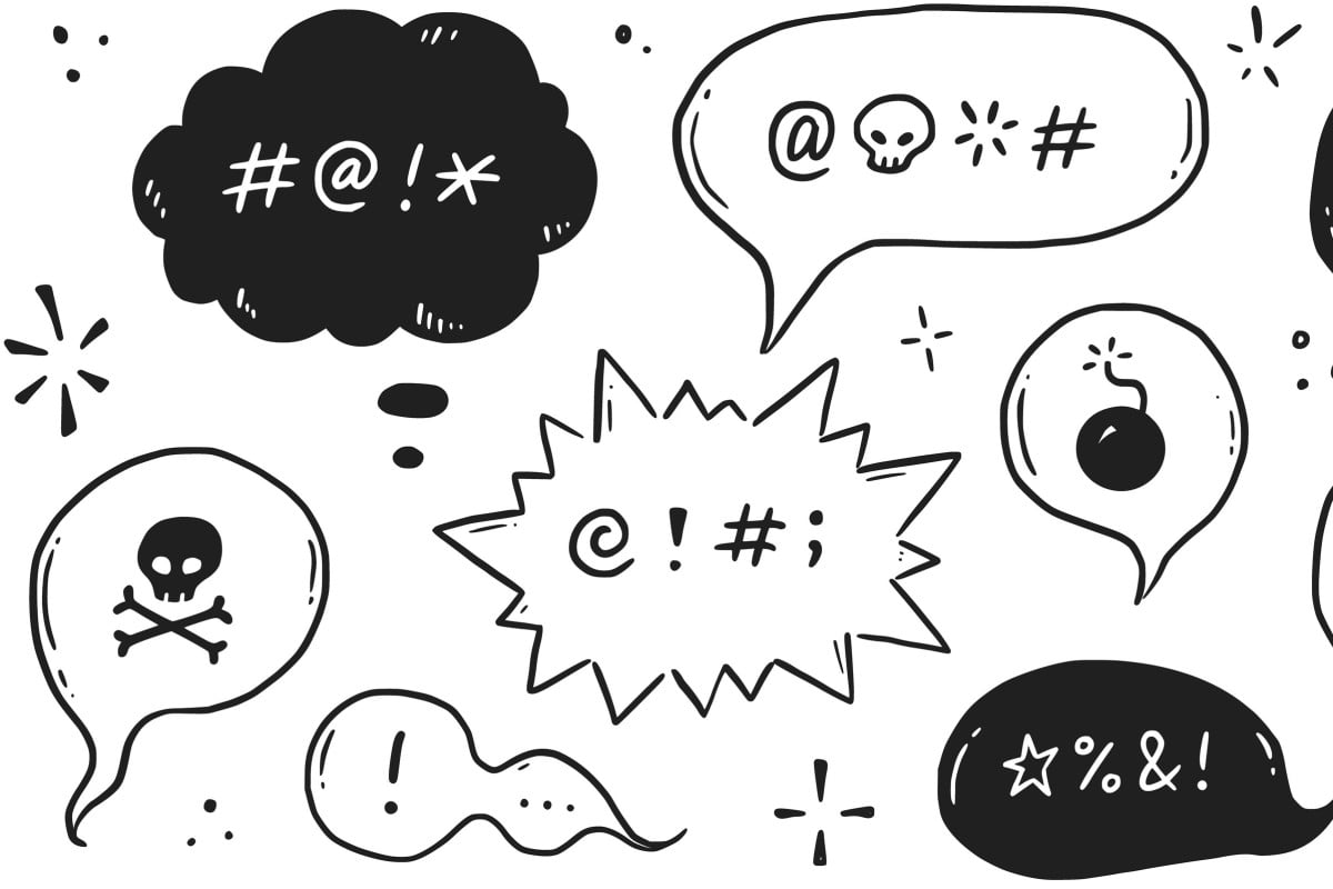 Swearing and cursing is common, but should it be allowed inside schools? Two readers debate. Photo: Shutterstock