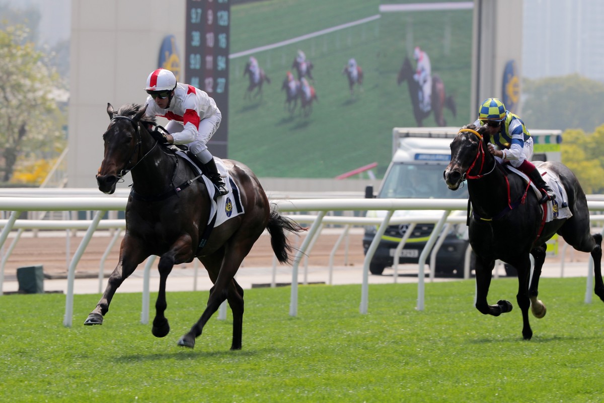 Magnifique leaves his rivals in his wake to remain unbeaten at Sha Tin. Photos: Kenneth Chan