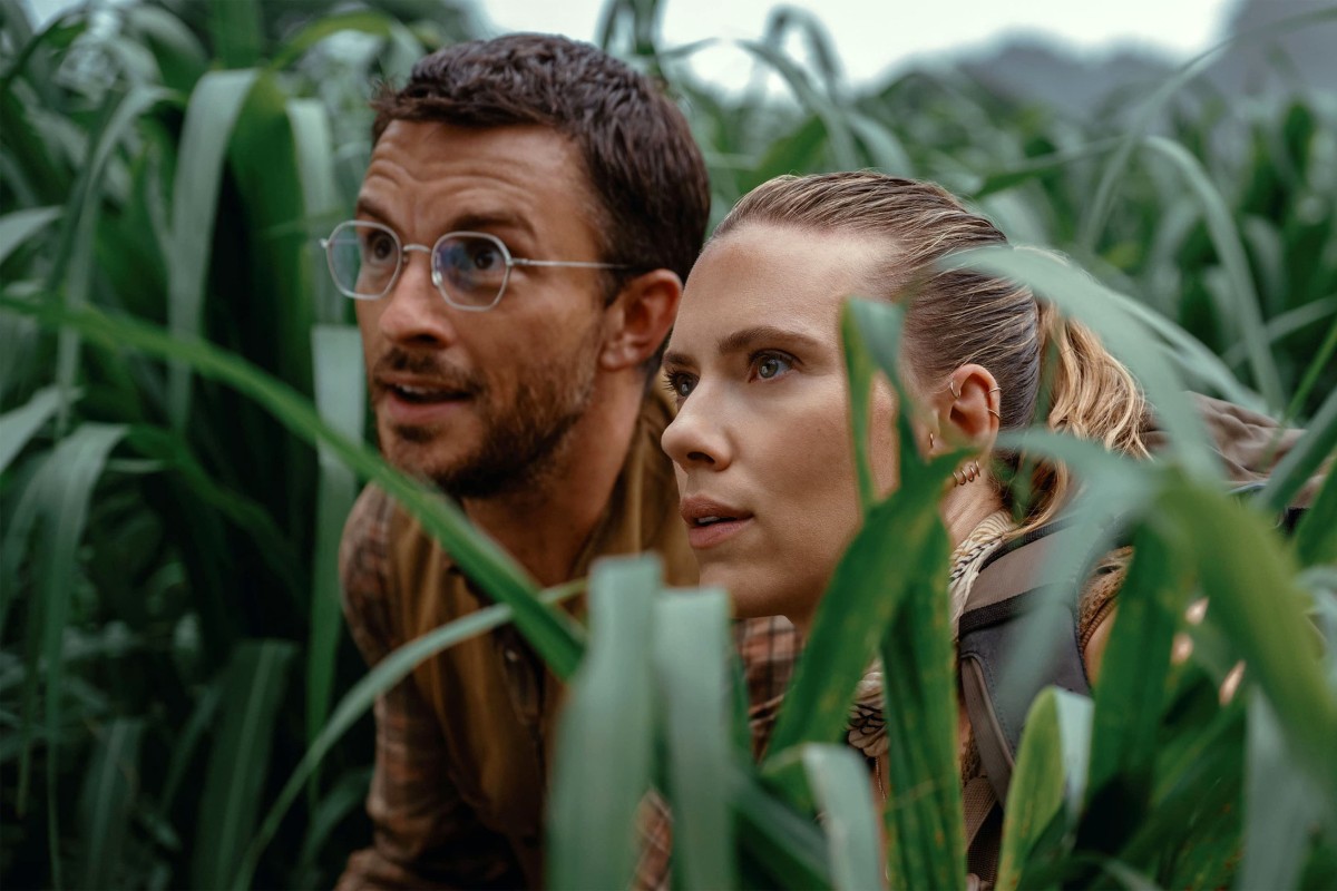 “Jurassic World Rebirth” picks up five years after “Jurassic World Dominion,” with Scarlett Johansson leading a team on a mission to collect dinosaur DNA. Photo: TNS