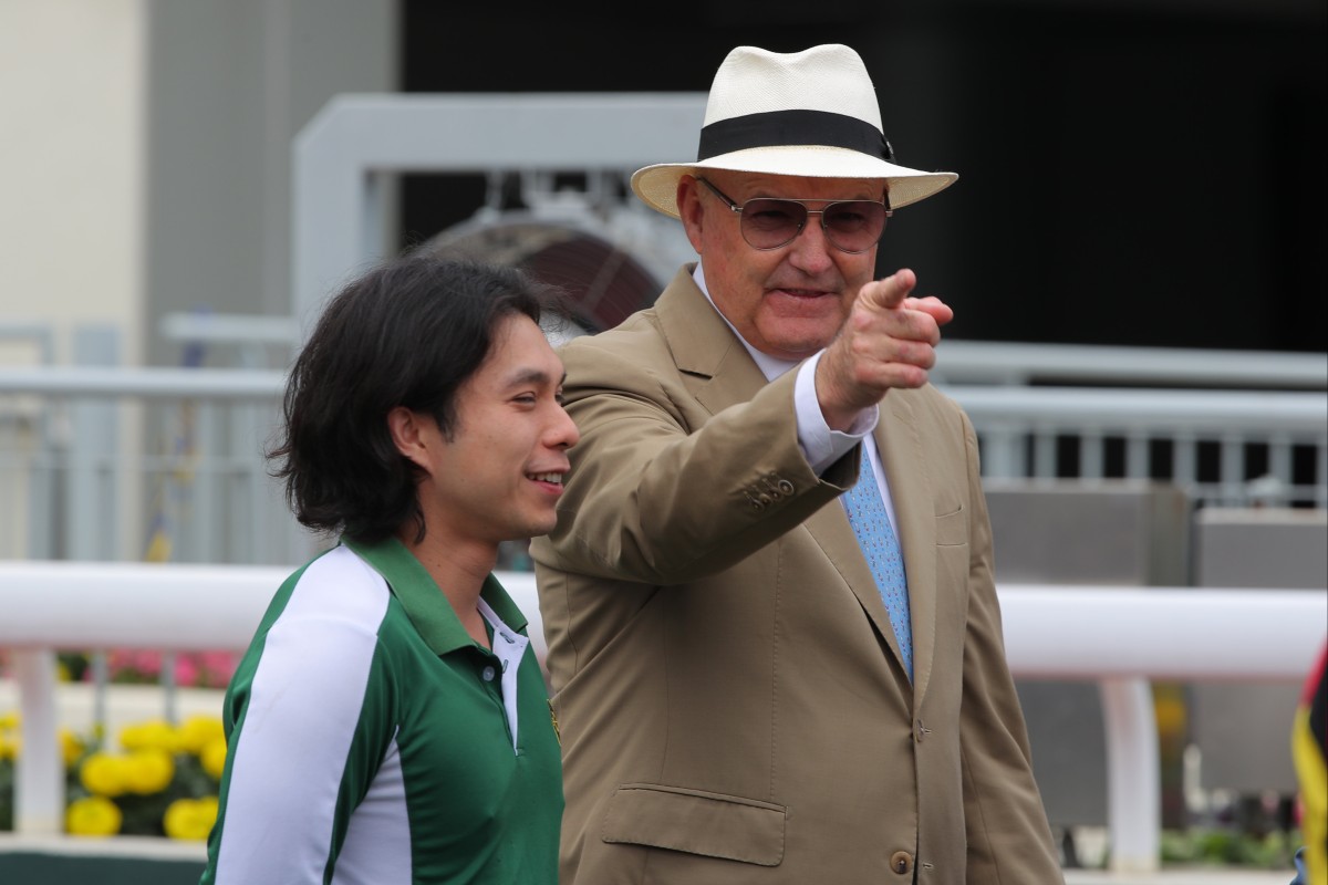 David Hayes after Ka Ying Rising’s weekend win. Photo: Kenneth Chan