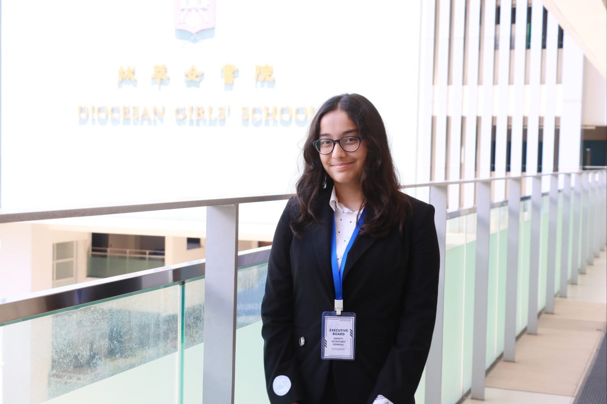 Shah Jiya, a Form Six student at Diocesan Girls’ School, is the latest second runner-up in the Linguist (English) category at the Student of the Year Awards. Photo: Handout