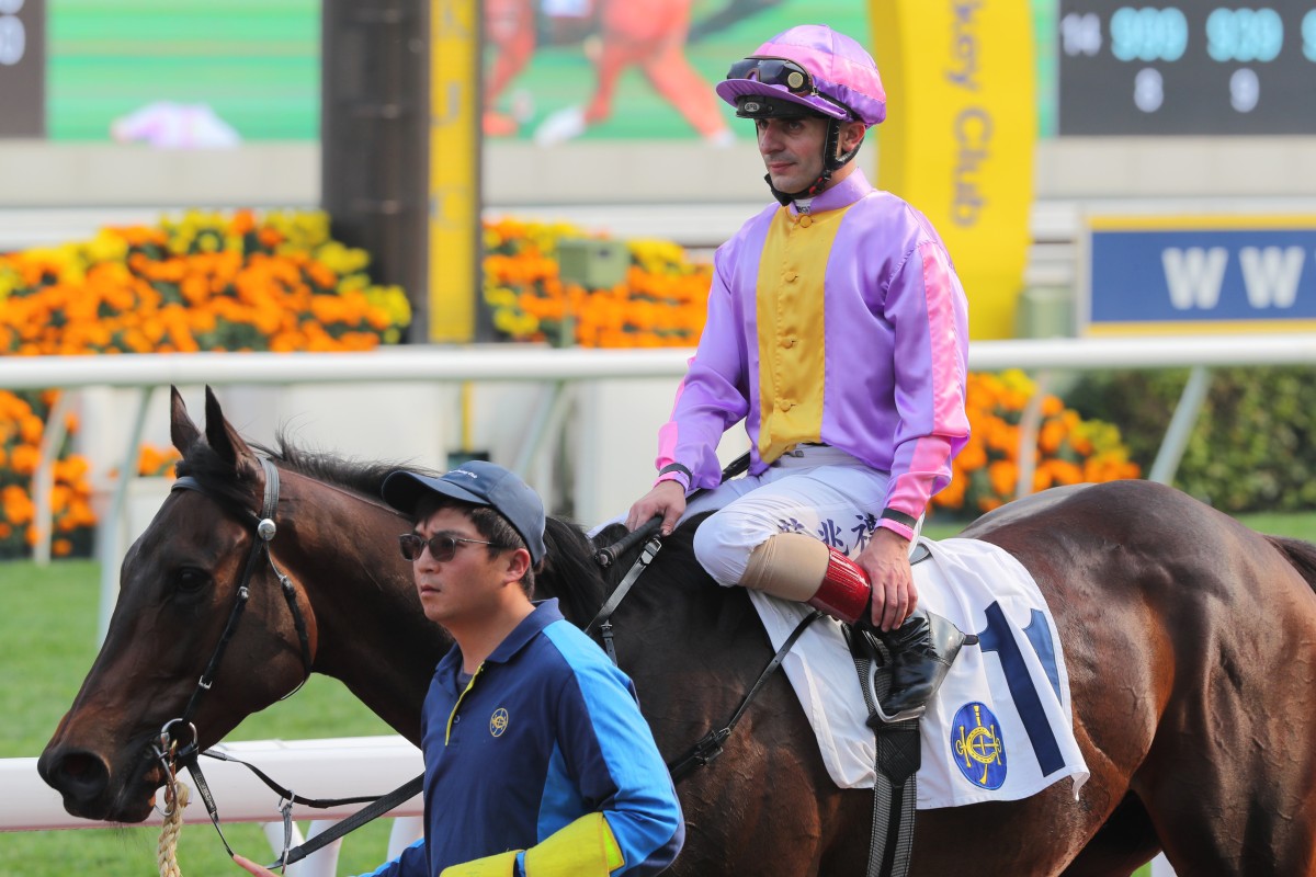 Andrea Atzeni has regained the Derby ride on Johannes Brahms. Photos: Kenneth Chan