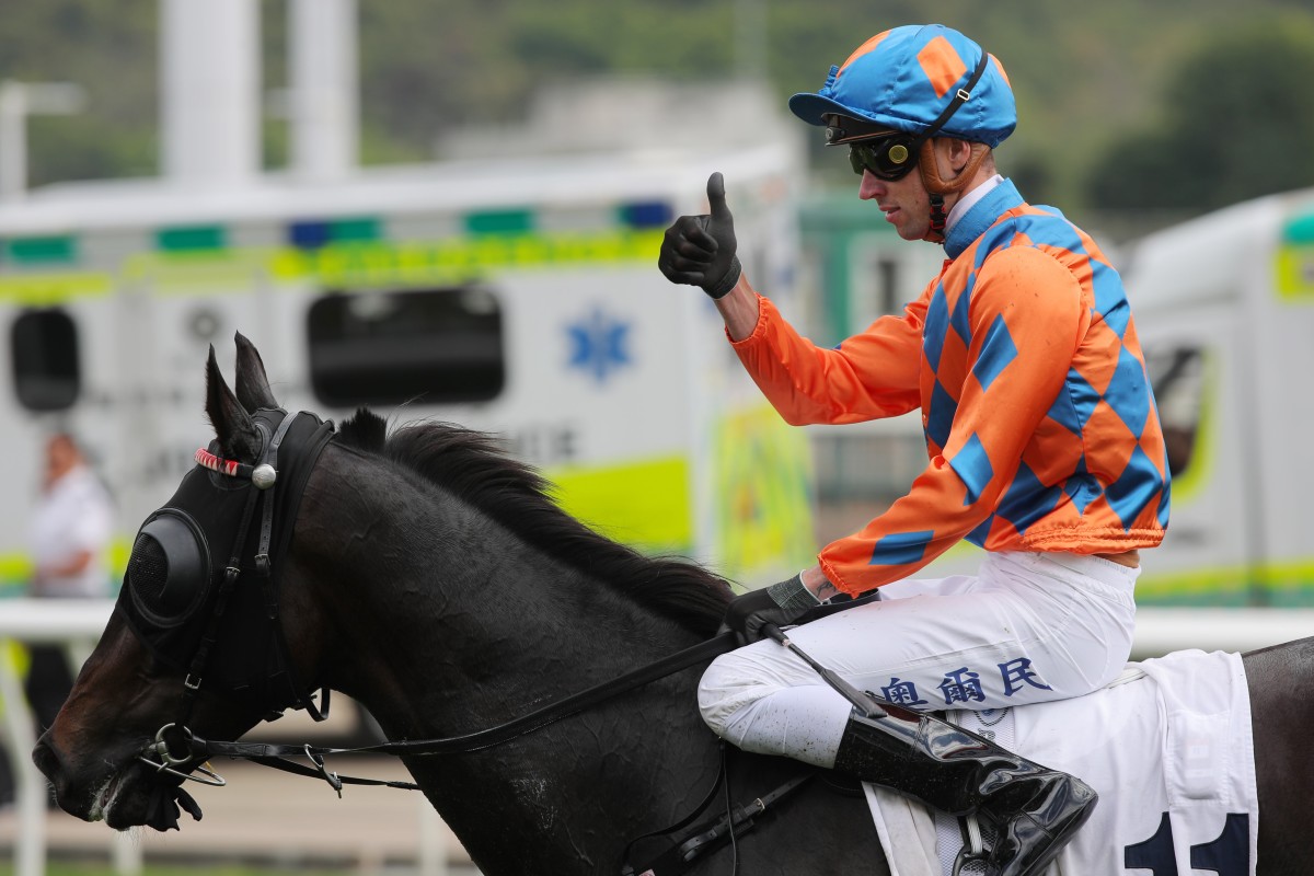 James Orman enjoys a Sha Tin winner. Photos: Kenneth Chan