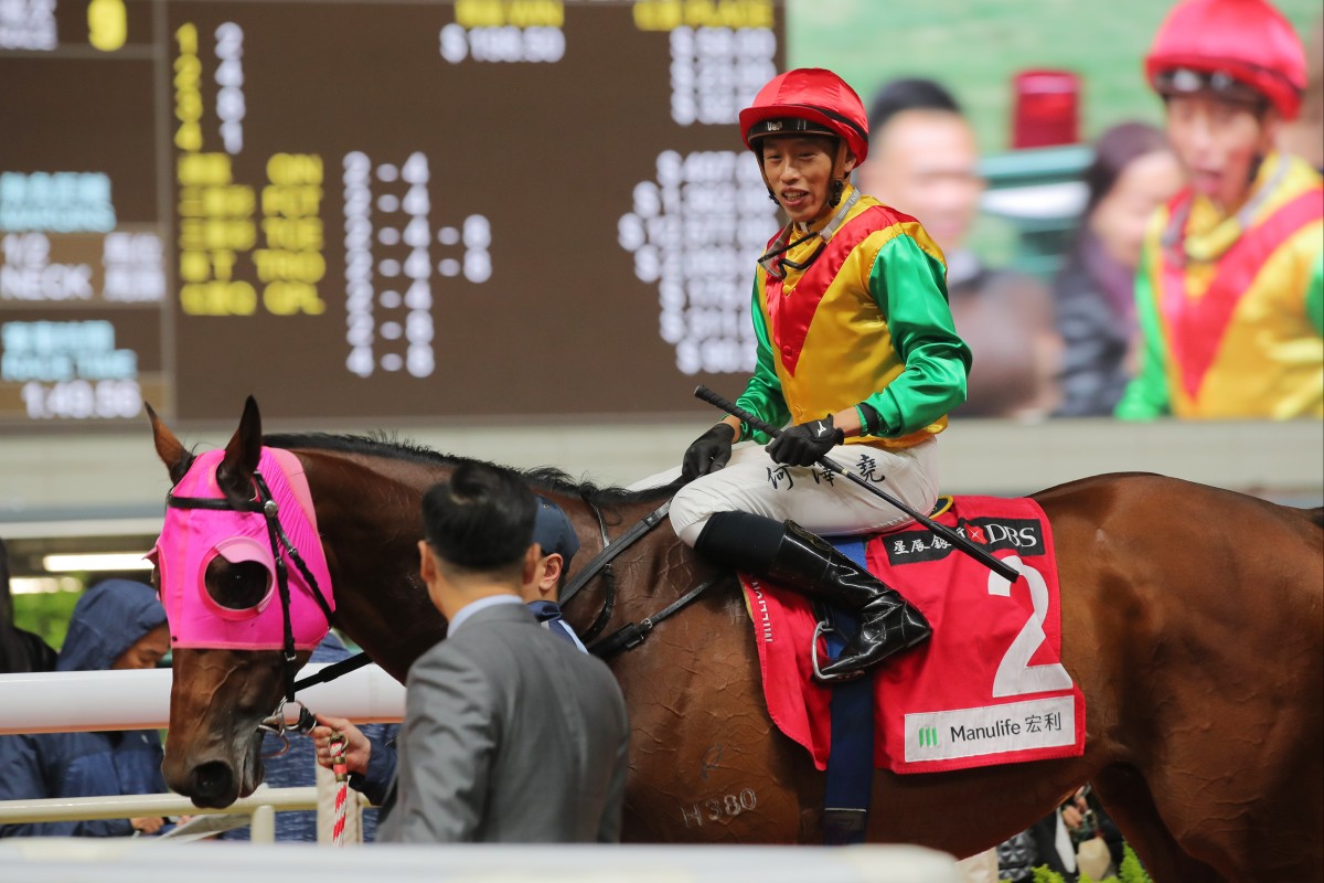 Vincent Ho is all smiles after a winner earlier this season. Photos: Kenneth Chan
