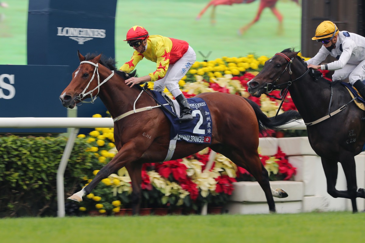 California Spangle dethrones the great Golden Sixty in the 2022 Group One Hong Kong Mile. Photo: Kenneth Chan