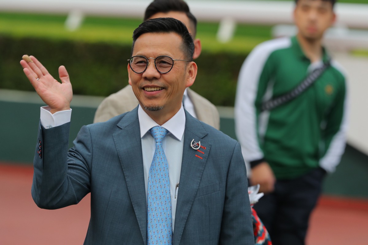 Frankie Lor is all smiles after a winner. Photo: Kenneth Chan