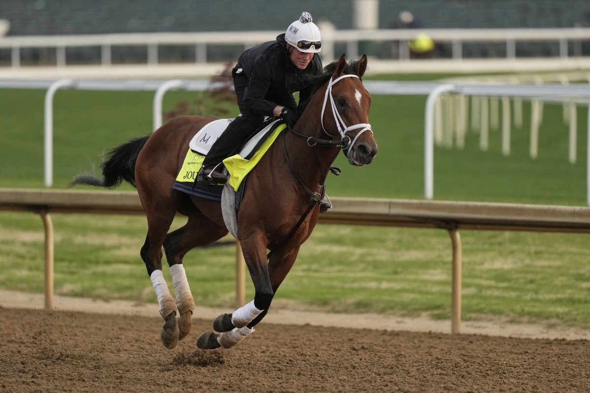 Bookie favourite Journalism arrived for the Kentucky Derby on the heels of three consecutive victories. Photo: AP