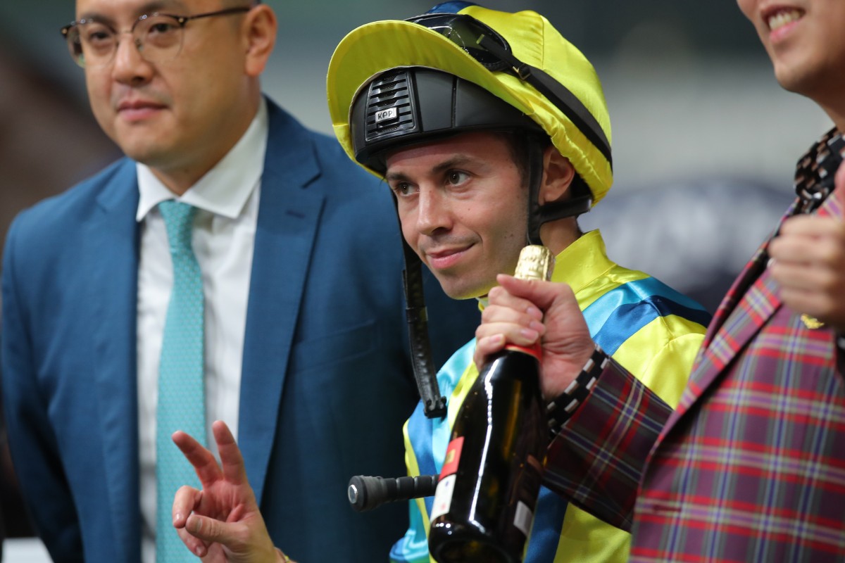 Mickael Barzalona was on target in the Group One Poule d’Essai des Poulains (1,600m). Photo: Kenneth Chan