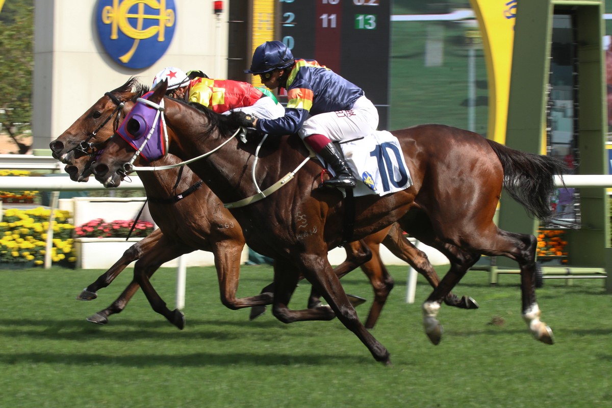 Californiatotality and Alexis Badel win at Sha Tin. Photos: Kenneth Chan