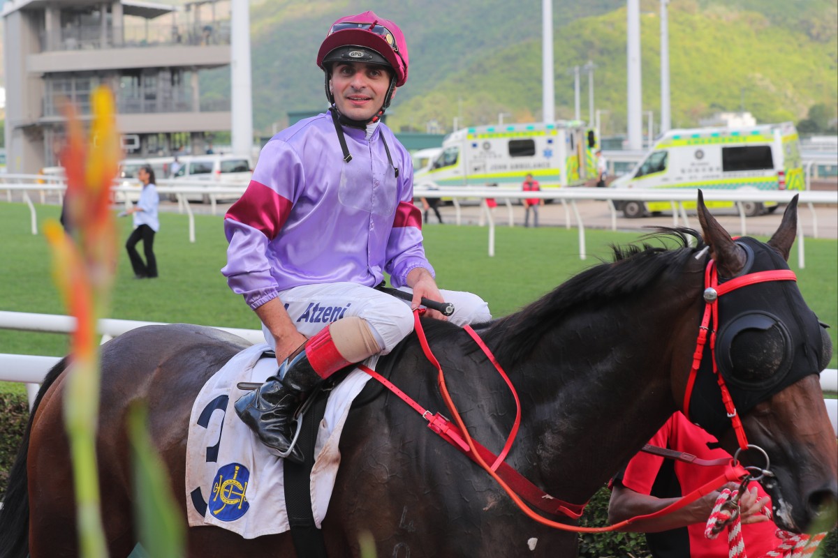 Andrea Atzeni enjoys a recent winner. Photo: Kenneth Chan