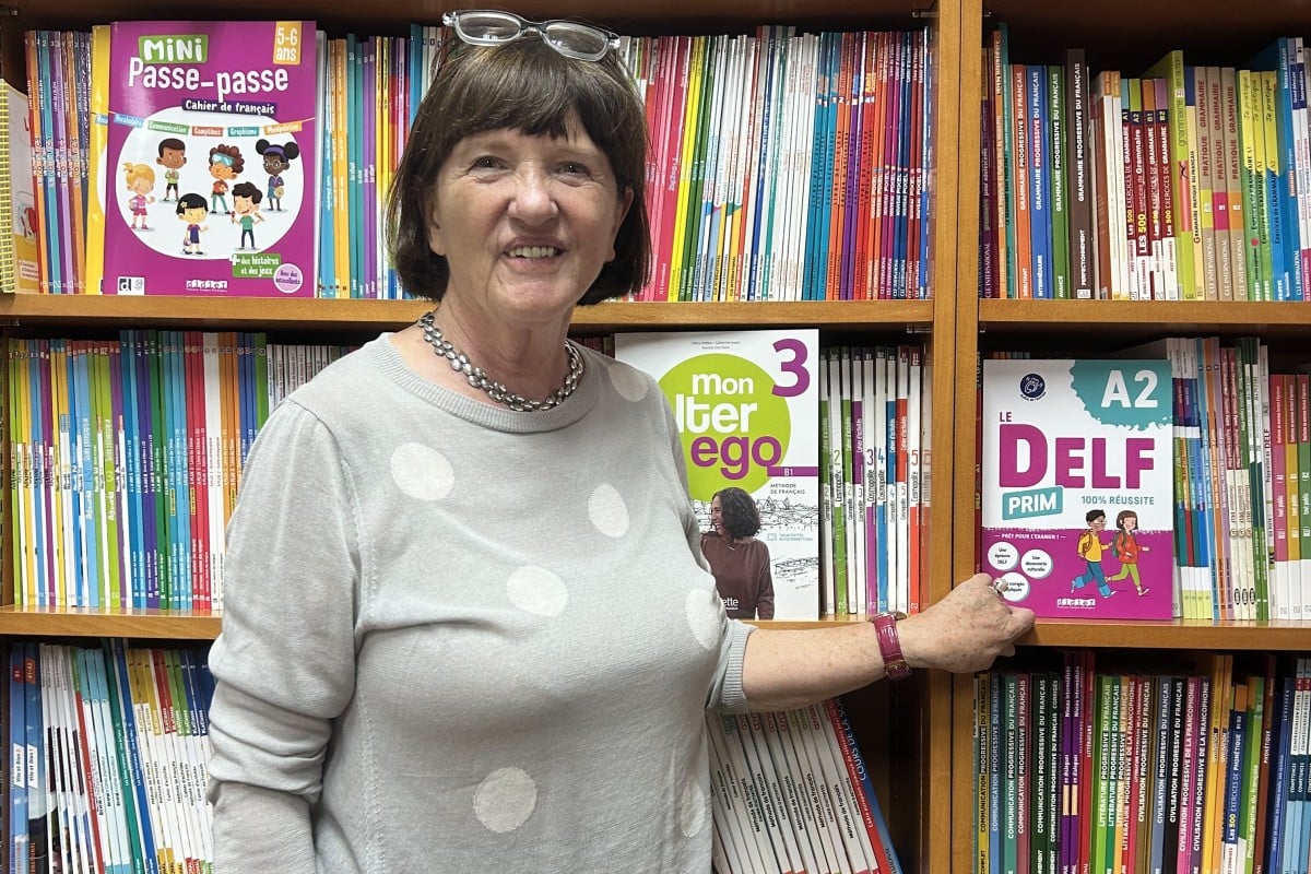 Madeline Progin, the general manager of Parentheses, hopes that the bookstore’s jump in sales can continue to keep them afloat. Photo: Kathryn Giordano