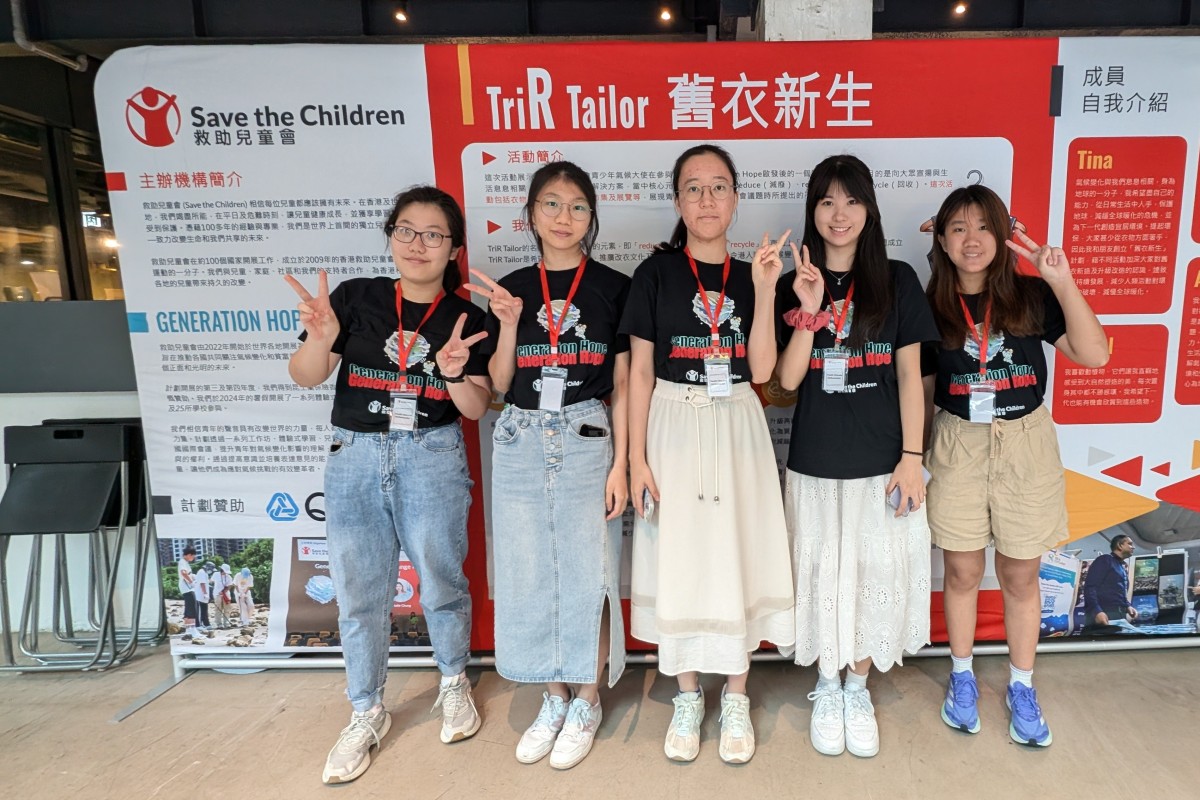 Hong Kong students champion sustainability by upcycling clothes, promoting slow fashion and combating climate change through innovative initiatives. Photo: Handout