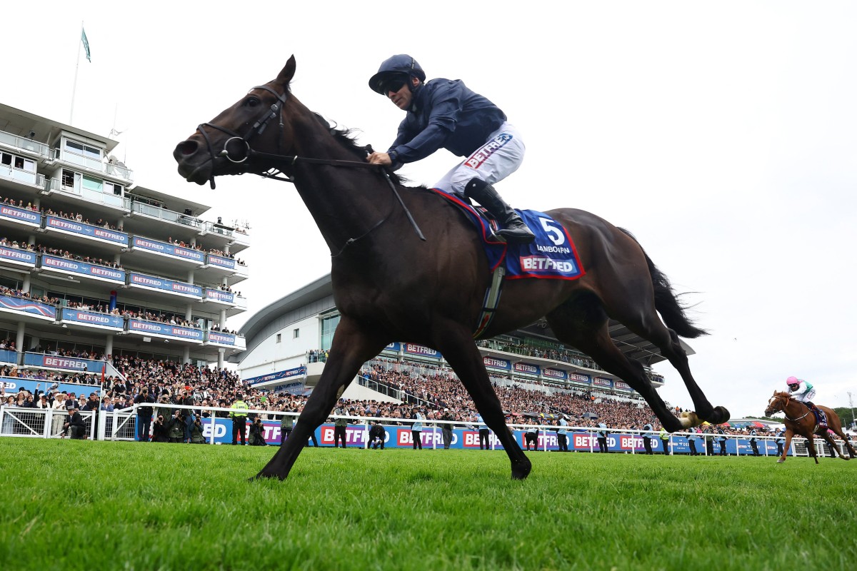 Lambourn wins the Epsom Derby under Wayne Lordan. Photo: Reuters