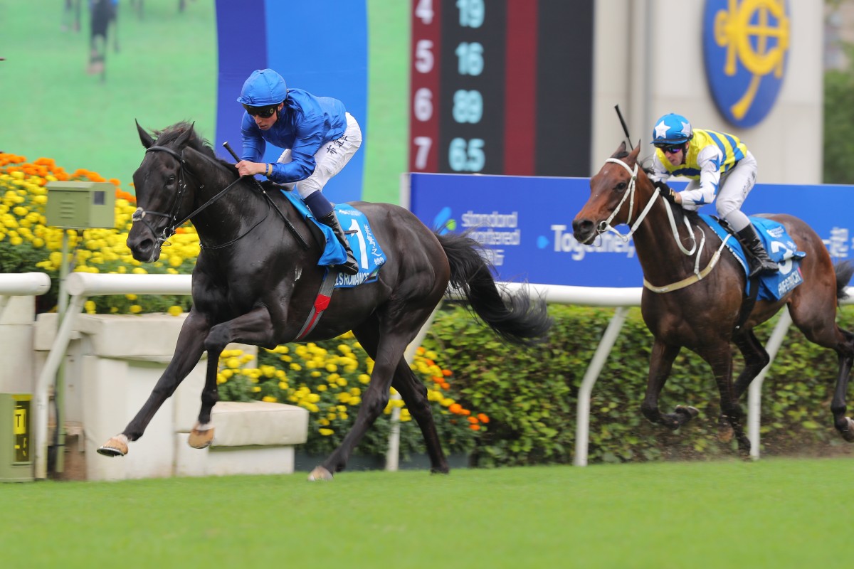 Rebel’s Romance and William Buick win last year’s Champions & Chater Cup. Photo: Kenneth Chan