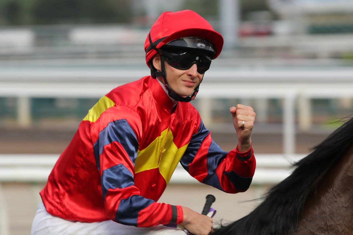 Hong Kong-based Harry Bentley will ride another of the youngsters, Spicy Marg, in the Nunthorpe. Photo: Kenneth Chan
