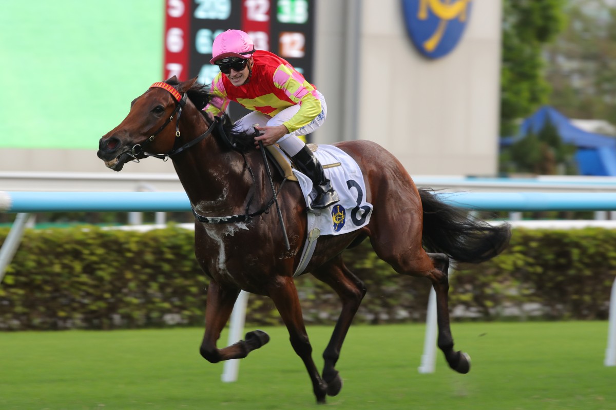 My Wish takes out last weekend’s Group Three Celebration Cup (1,400m) under Luke Ferraris. Photo: Kenneth Chan