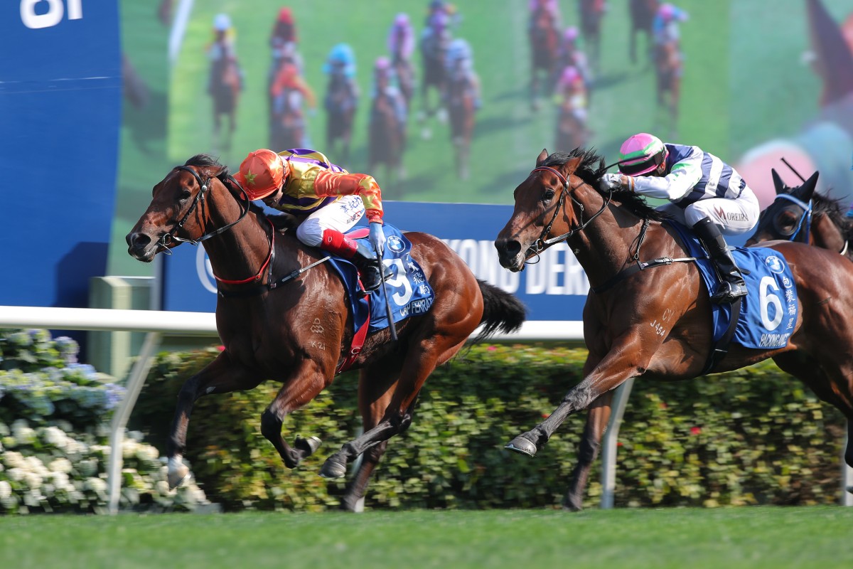 Cap Ferrat wins the Hong Kong Derby in March. Photos: Kenneth Chan