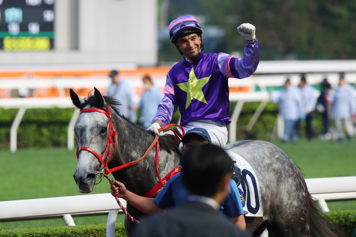 Joao Moreira enjoys a winner at Sha Tin earlier this year. Photos: Kenneth Chan