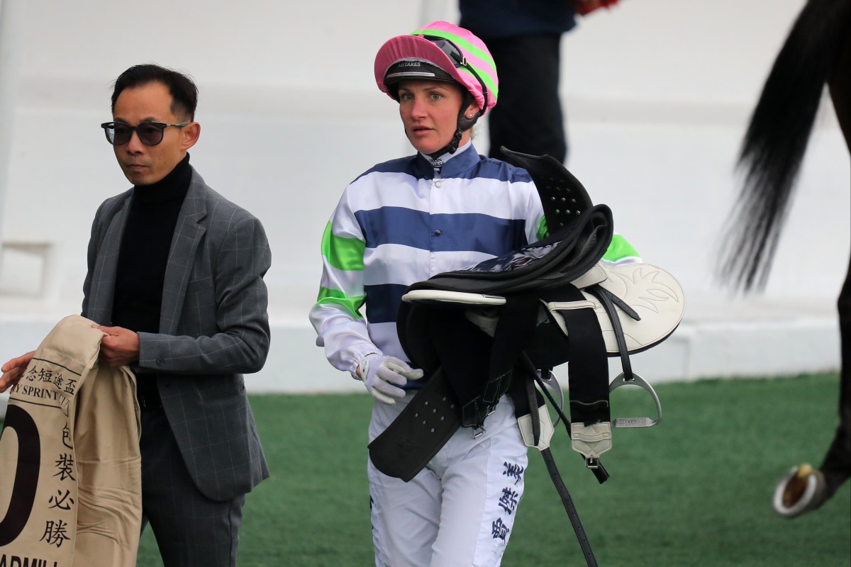 Jockey Jamie Melham, seen here at the Centenary Sprint Cup race at Sha Tin last year, won the Caulfield Cup on Half Yours. Photo: Kenneth Chan