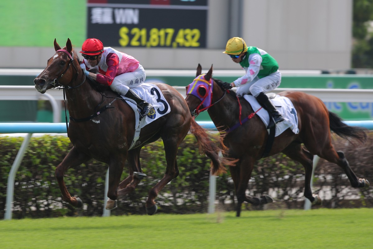 Ever Luck salutes under James Orman on debut last month. Photo: Kenneth Chan