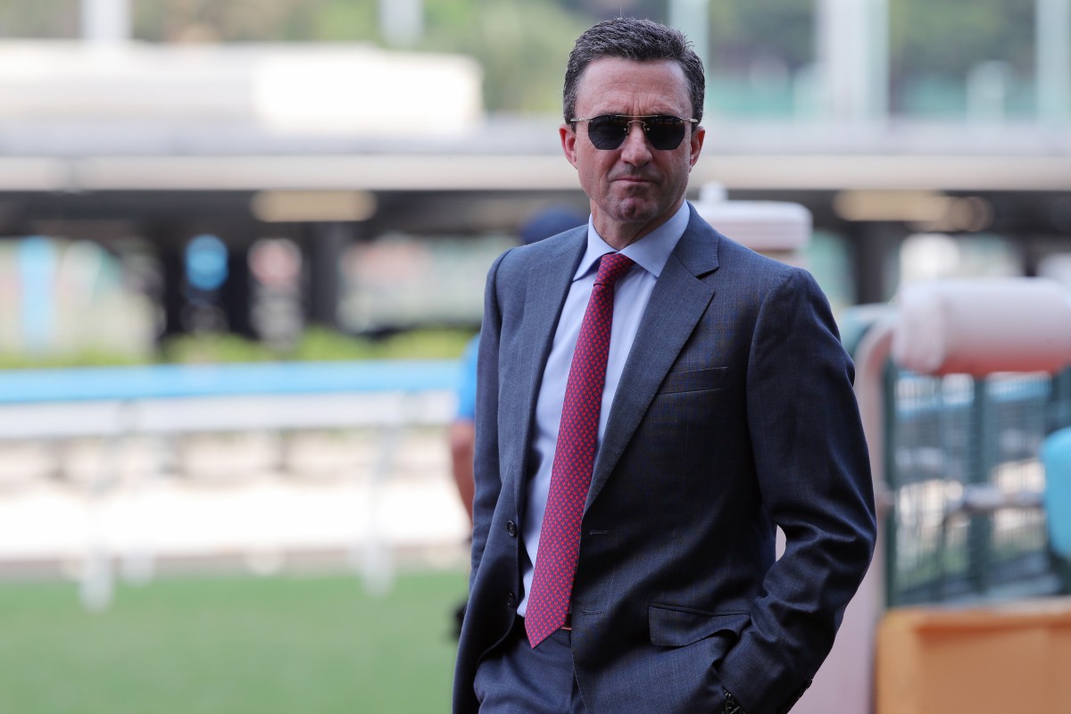 Douglas Whyte is hoping for a big run from Shanwah on Sunday. Photos: Kenneth Chan