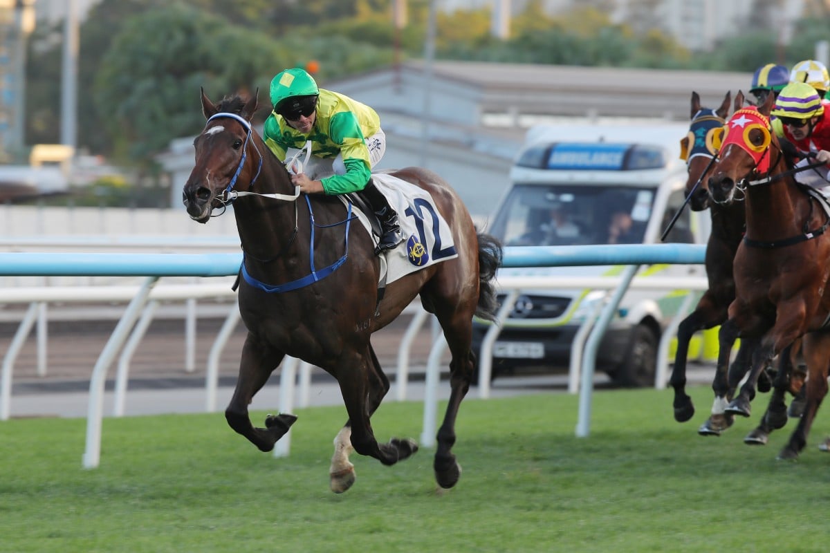 Sky Trust and Maxime Guyon run riot at Sha Tin. Photos: Kenneth Chan