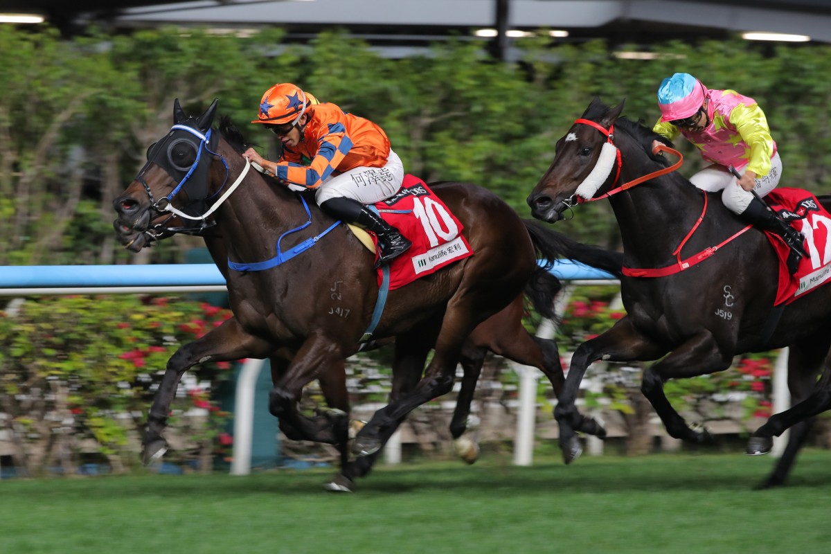 Perfect General toughs it out at Happy Valley. Photos: Kenneth Chan