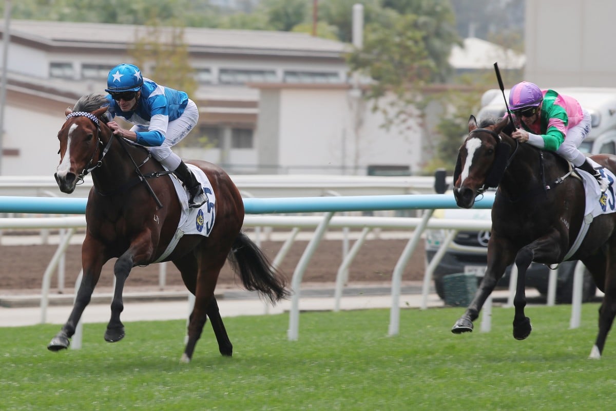 Lucky Ranger bolts up at Sha Tin under Luke Ferraris. Photos: Kenneth Chan