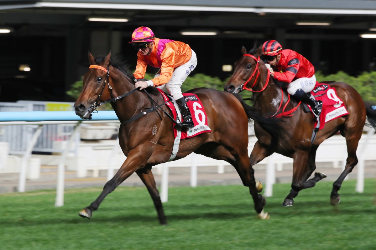 Max Que cruises to victory under Zac Purton last start. Photos: Kenneth Chan