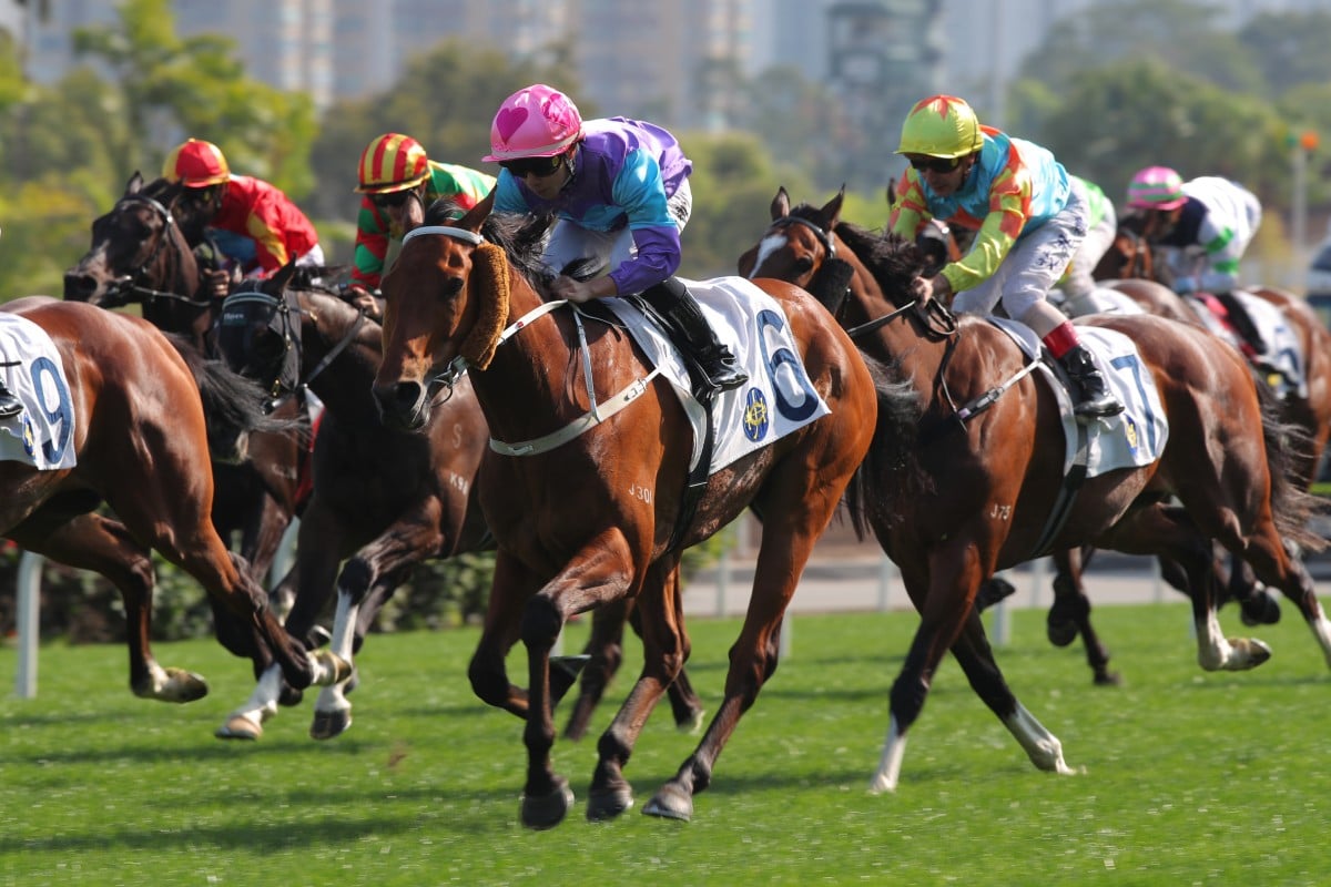 Stunning Peach and Angus Chung win at Sha Tin. Photos: Kenneth Chan